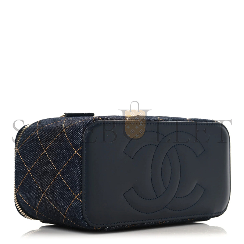 CHANEL CLASSIC LONG VANITY WITH CHAIN DENIM AP1341 (17*9.5*8cm)